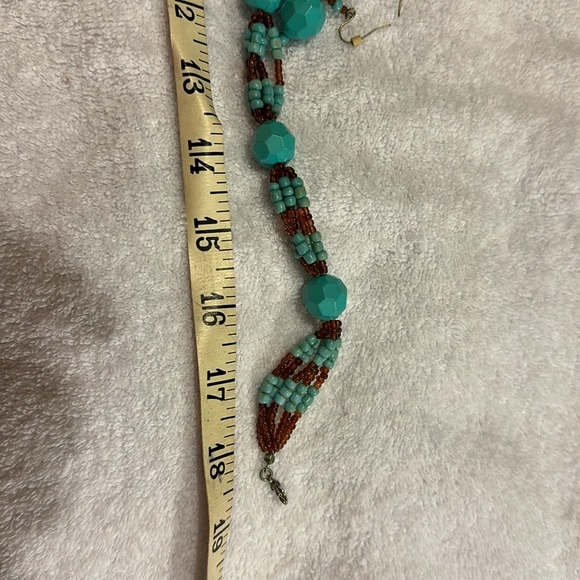 CHICOS BEADED NECKLACE & EARRINGS SET BNWT - Picture 5 of 6